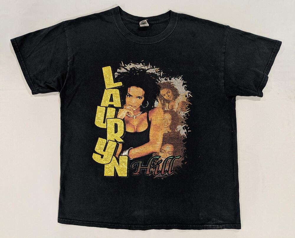 Gildan Shirt Mens L Black Lauryn Hill Rap Hip Hop Music Graphic Tee Artist